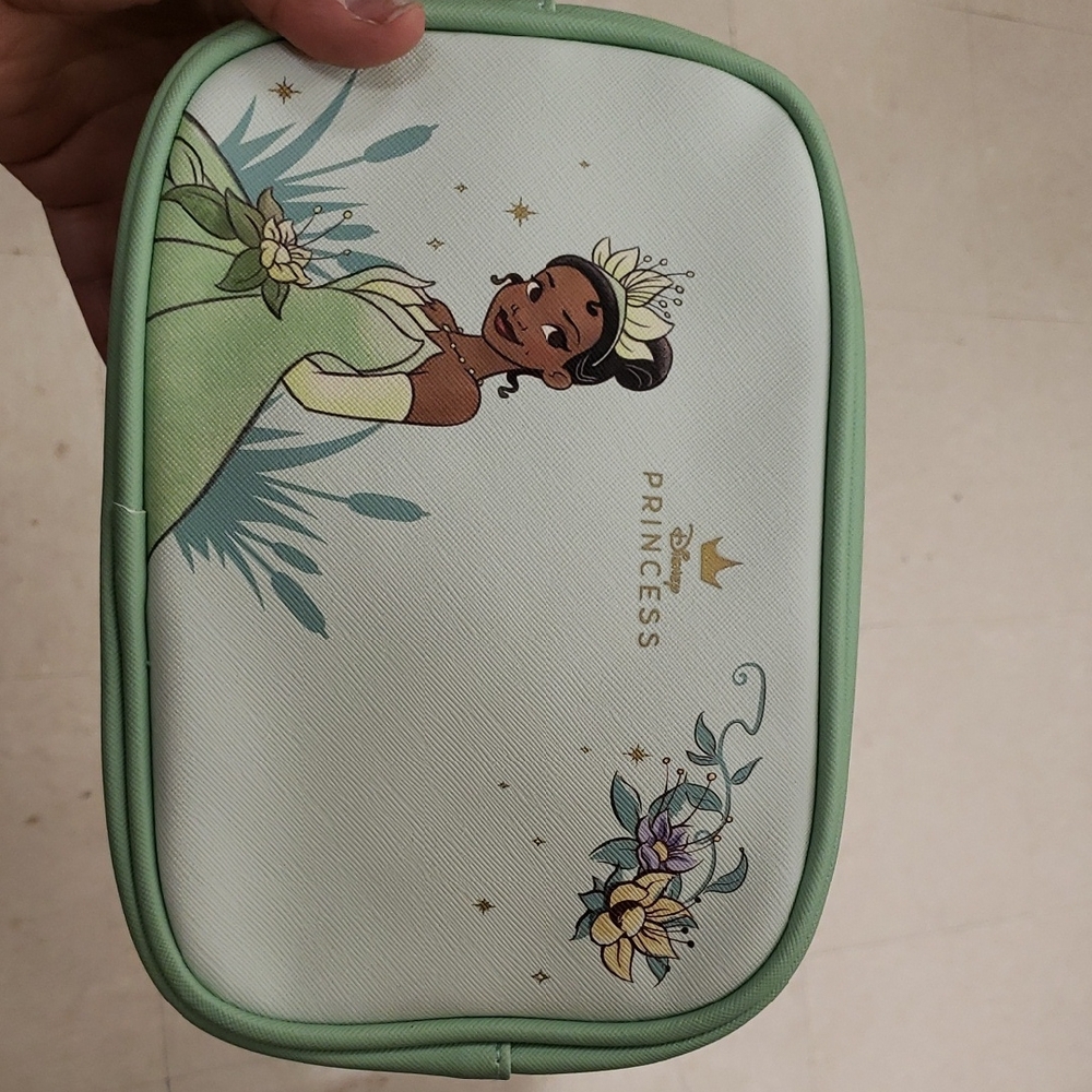 Disney Princess Tiana Green Floral Pouch